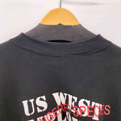 90S FRUIT OF THE LOOM ボディ USA製 US WEST EMPLOYEE OUR UNION MAKES US STRONG 両面 プリント 裏起毛 スウェット メンズ import:XXL